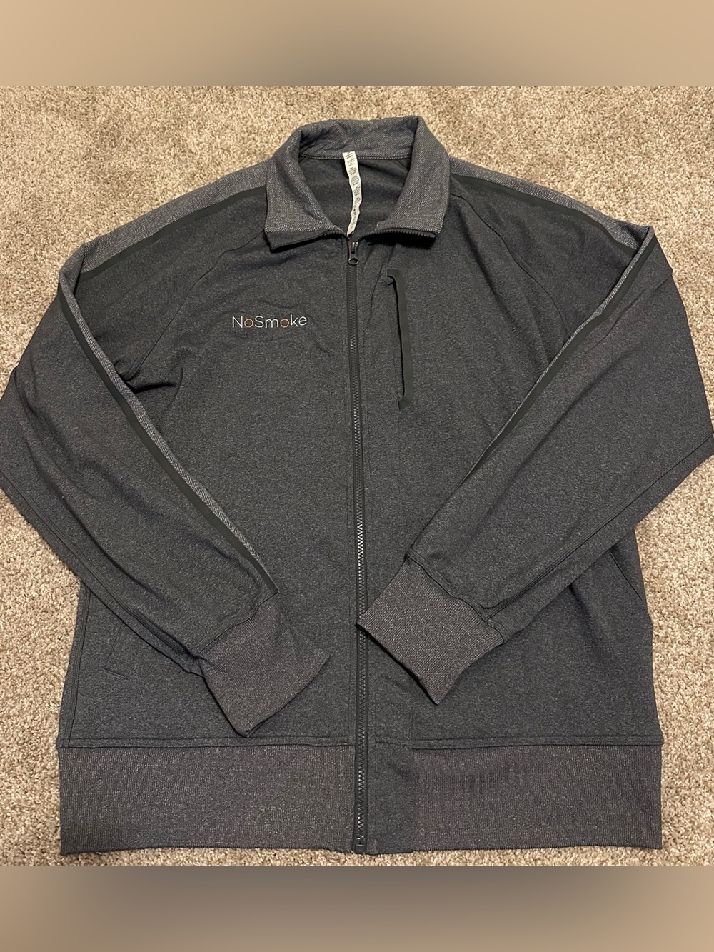 Lululemon Men's Dark Gray Full-Zip Jacket